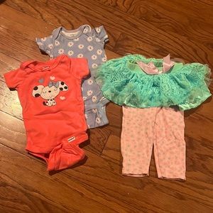 Baby onesies and tights